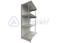 Стеллаж Нордика усиленный с дополнительной стойкой, 2250-1000-700 4 полки